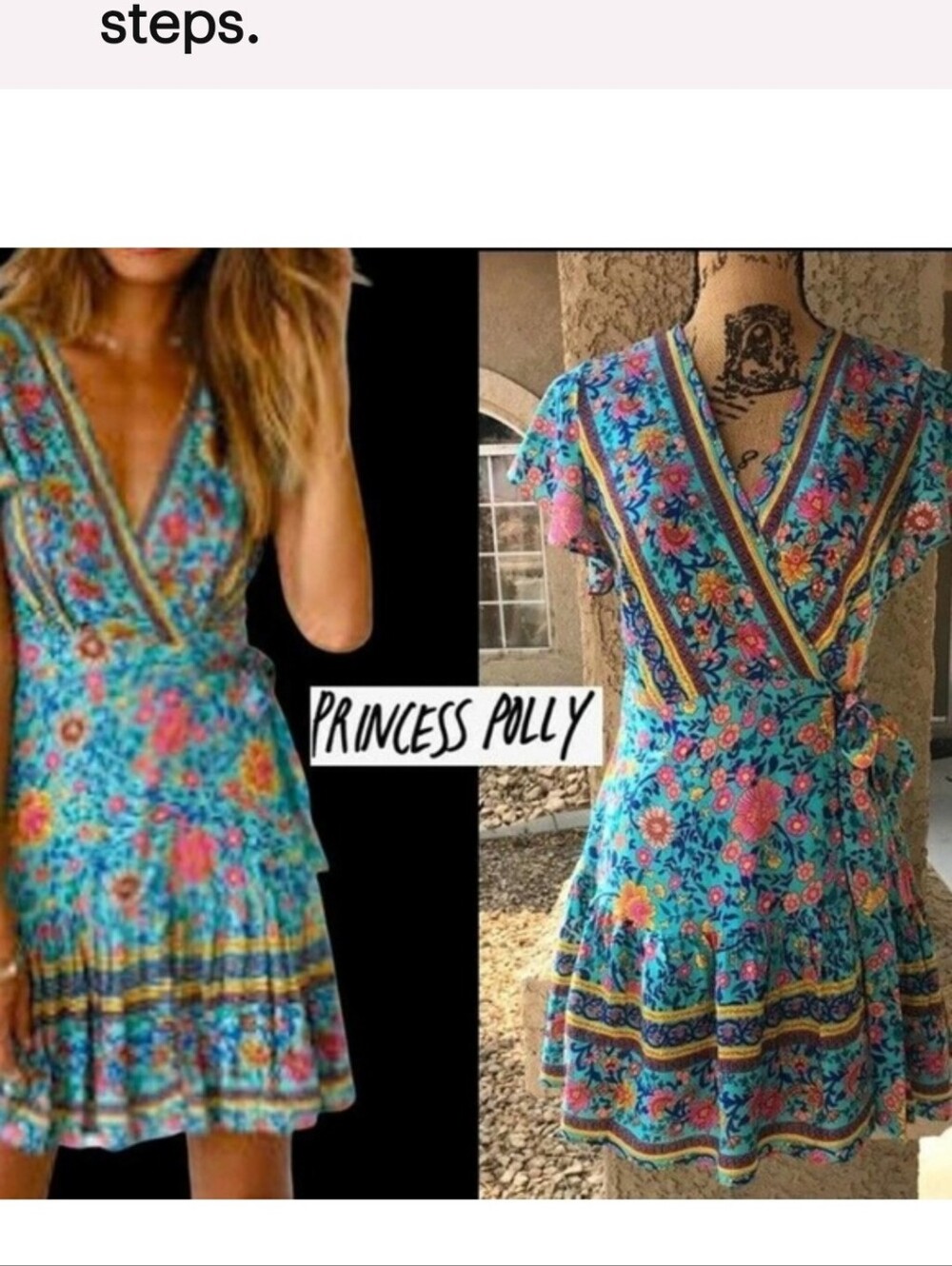 Princess Polly | Thirsk Boho Wrap Dress
